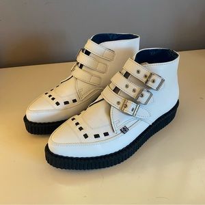 White TUKskin™ 3-Buckle Boot